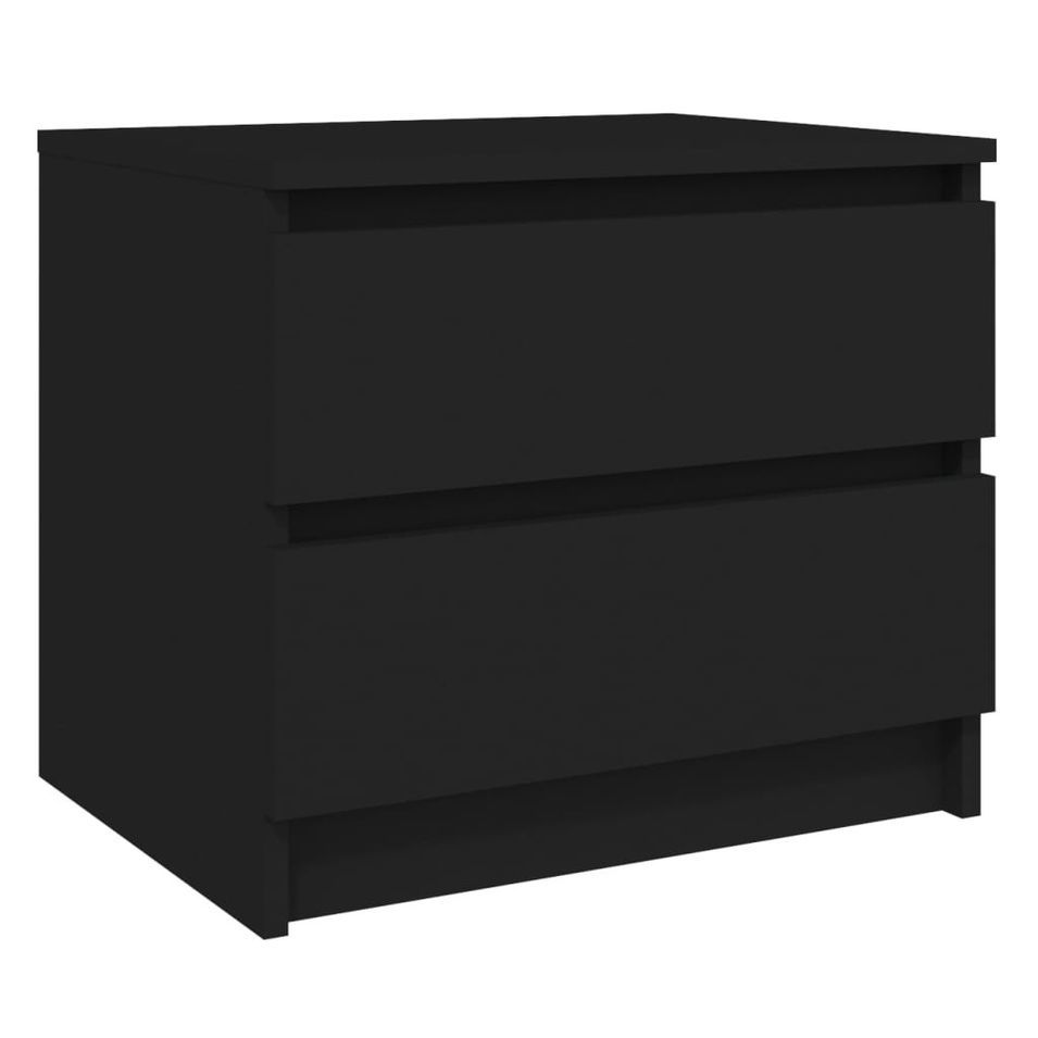 Table de chevet Noir 50x39x43,5 cm - Photo n°1