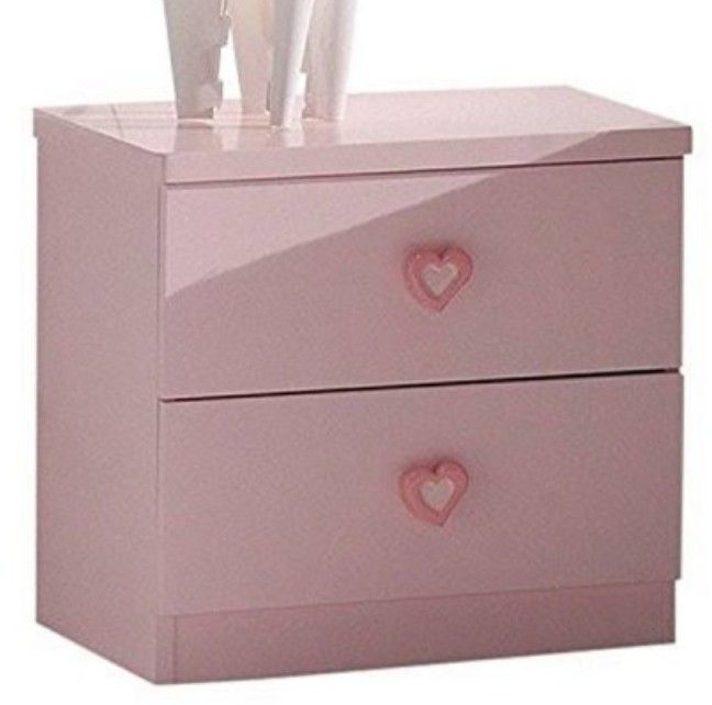 Table de chevet princesse rose Kizza - Photo n°1
