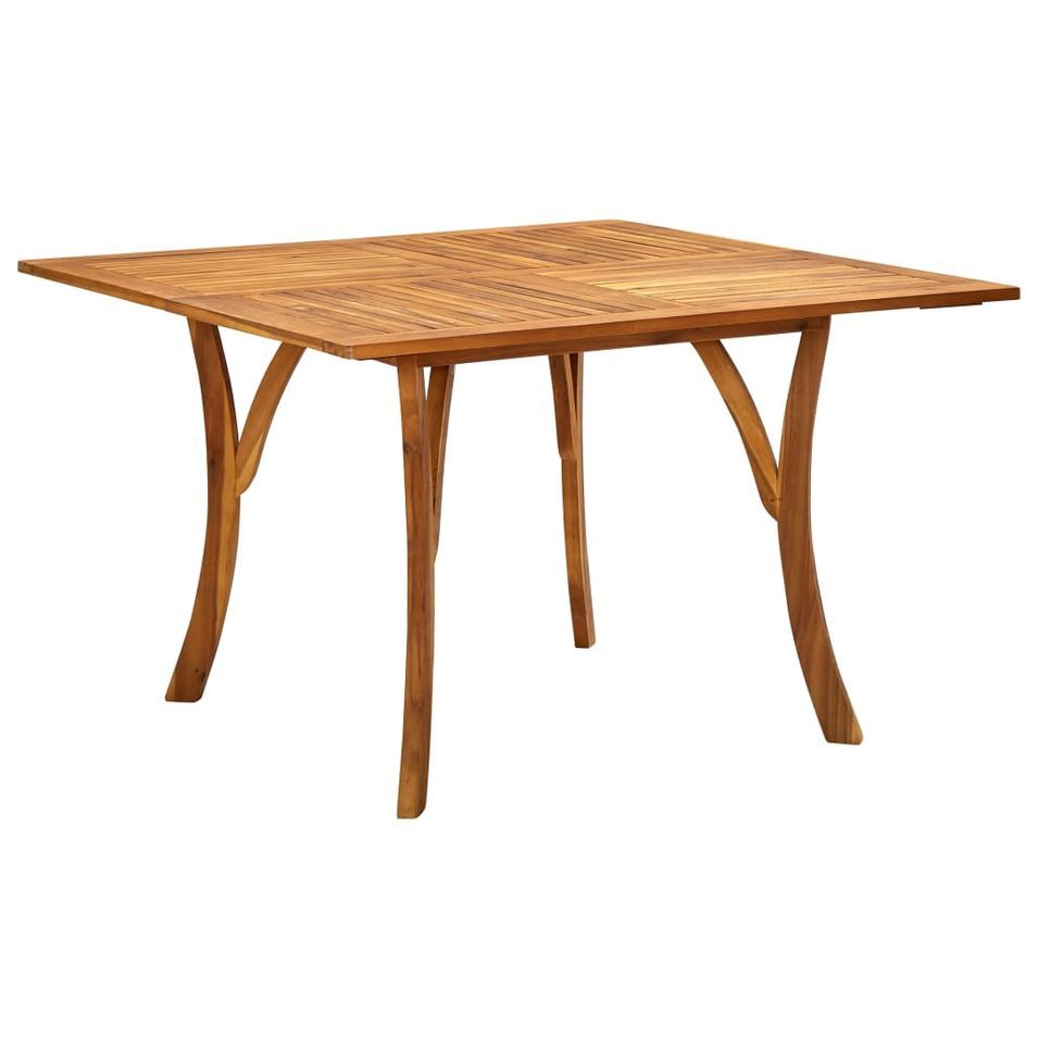 Table de jardin 120x120x75 cm Bois d'acacia massif - Photo n°1