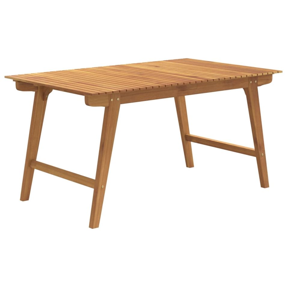 Table de jardin 150x90x75 cm Bois d'acacia solide - Photo n°1