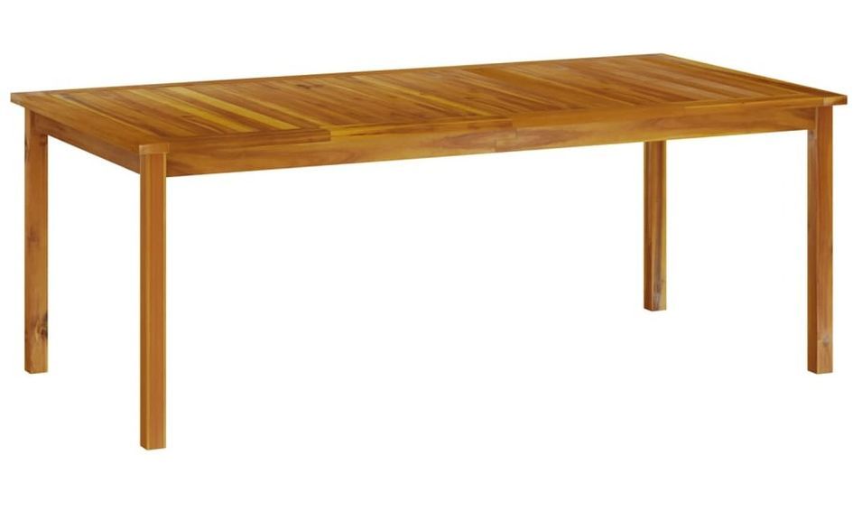 Table de jardin 200x100x74 cm Bois d'acacia solide - Photo n°1