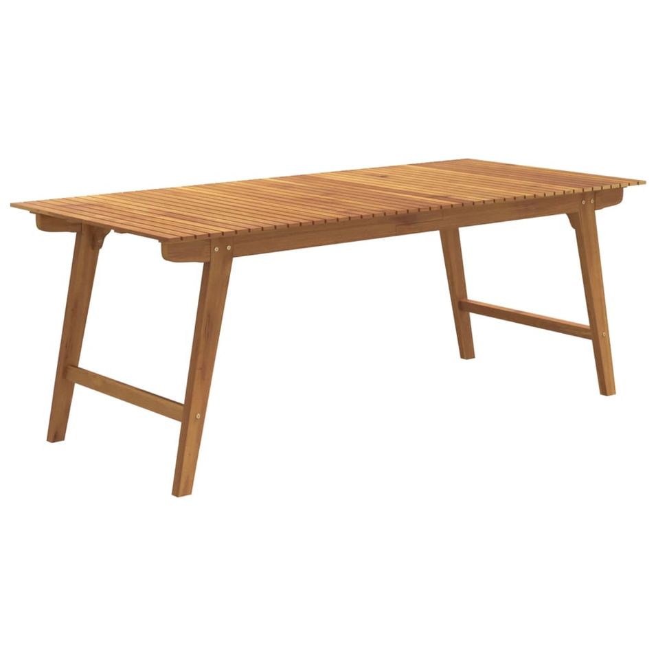 Table de jardin 200x90x75 cm Bois d'acacia solide - Photo n°1