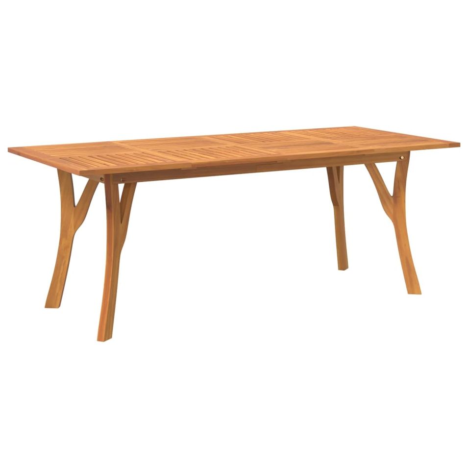 Table de jardin 200x90x75 cm Bois d'acacia solide - Photo n°1