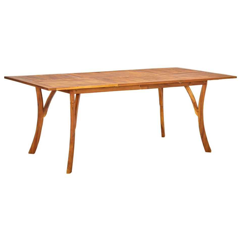 Table de jardin 201,5x100x75 cm Bois d'acacia massif - Photo n°1