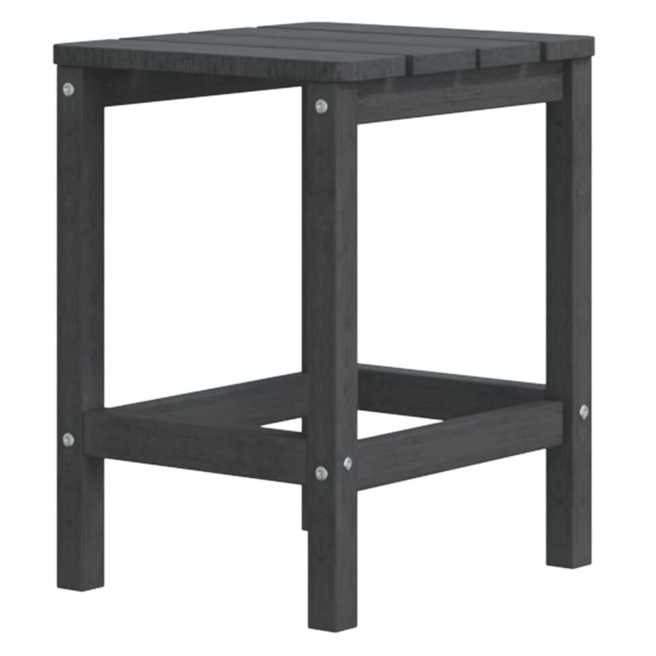 Table de jardin Adirondack Anthracite 38x38x46 cm PEHD - Photo n°1