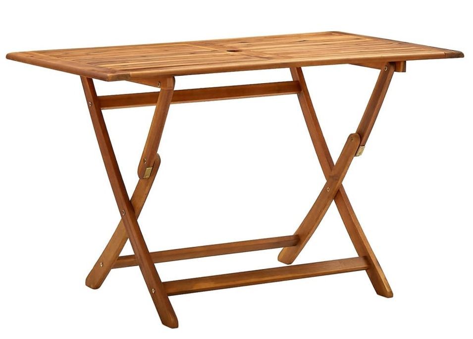 Table de jardin pliable 120x70x75 cm Bois d'acacia massif - Photo n°1