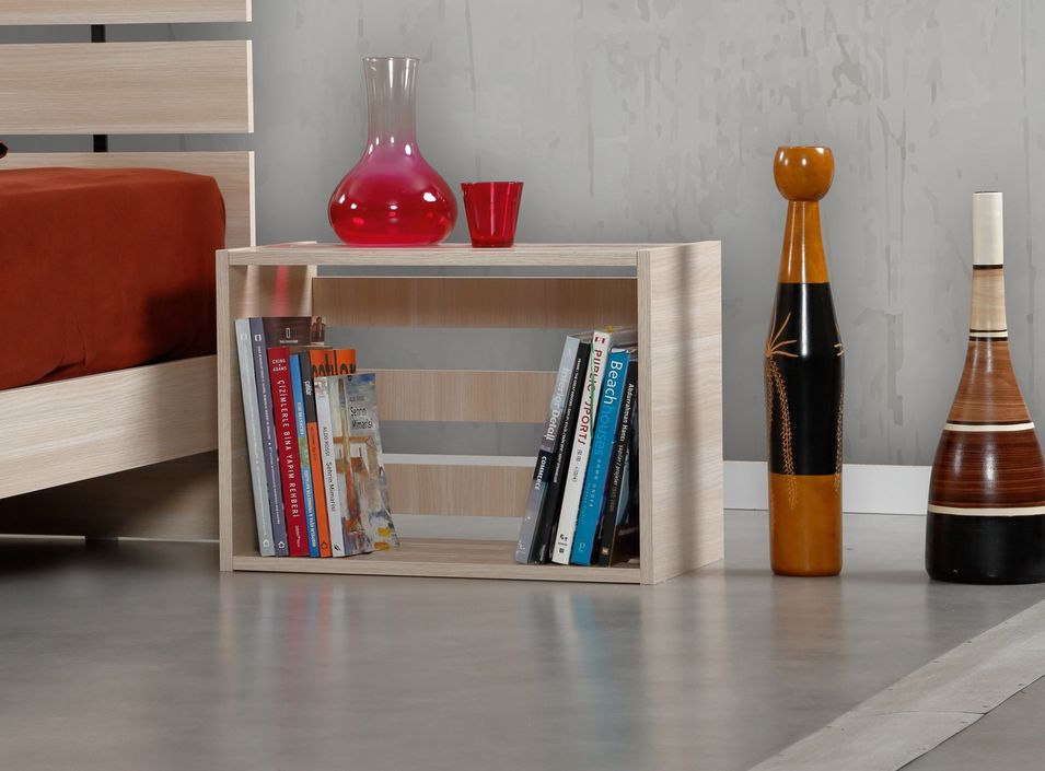 Table de nuit chêne clair Marka 60 cm - Photo n°2