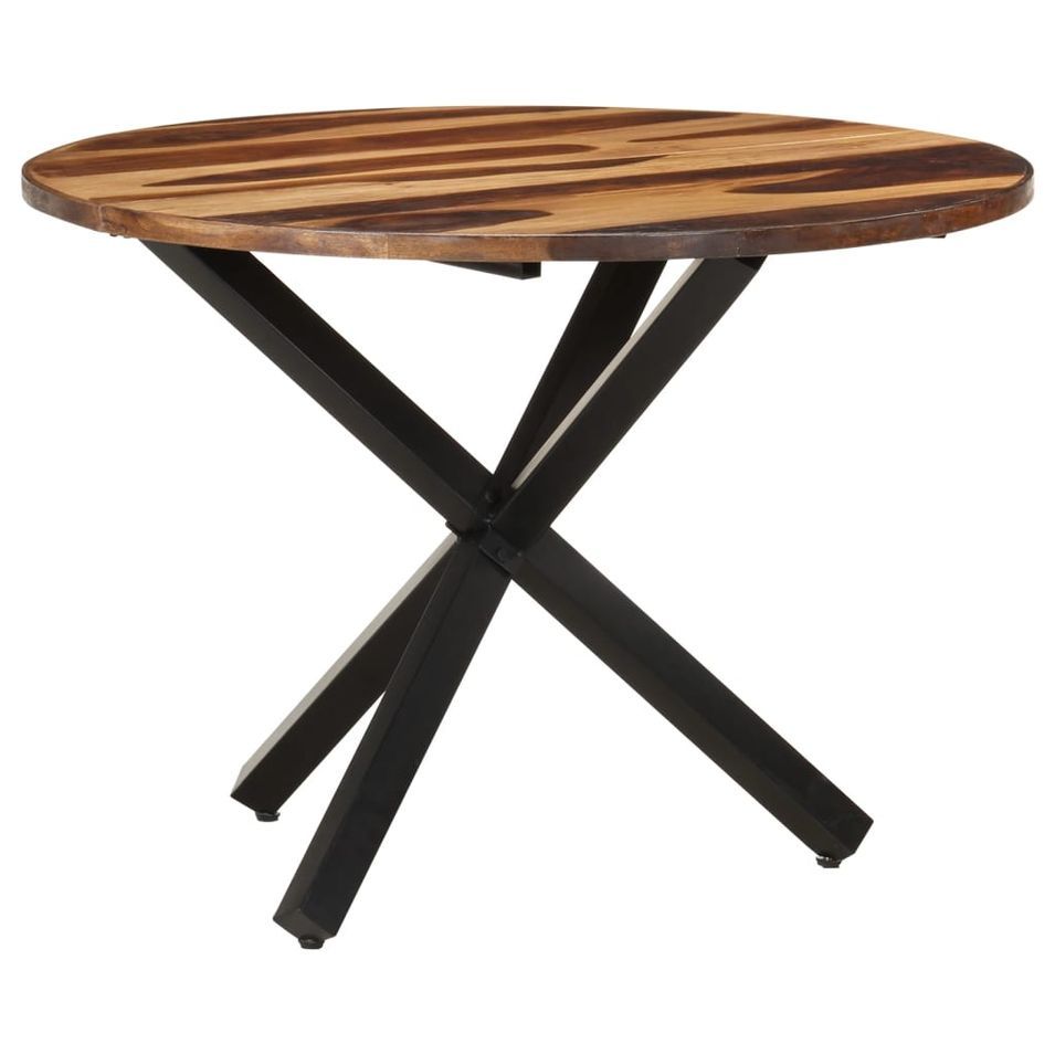 Table de salle à manger 100x100x75 cm Bois d'acacia - Photo n°1
