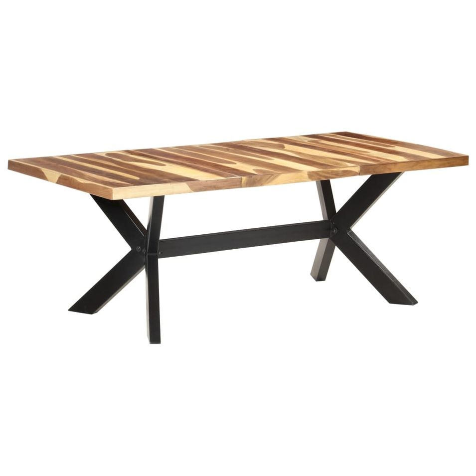 Table de salle à manger 200x100x75 cm Bois solide - Photo n°1