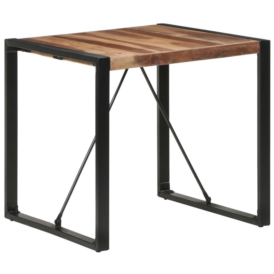 Table de salle à manger 80x80x75 cm Bois solide - Photo n°1