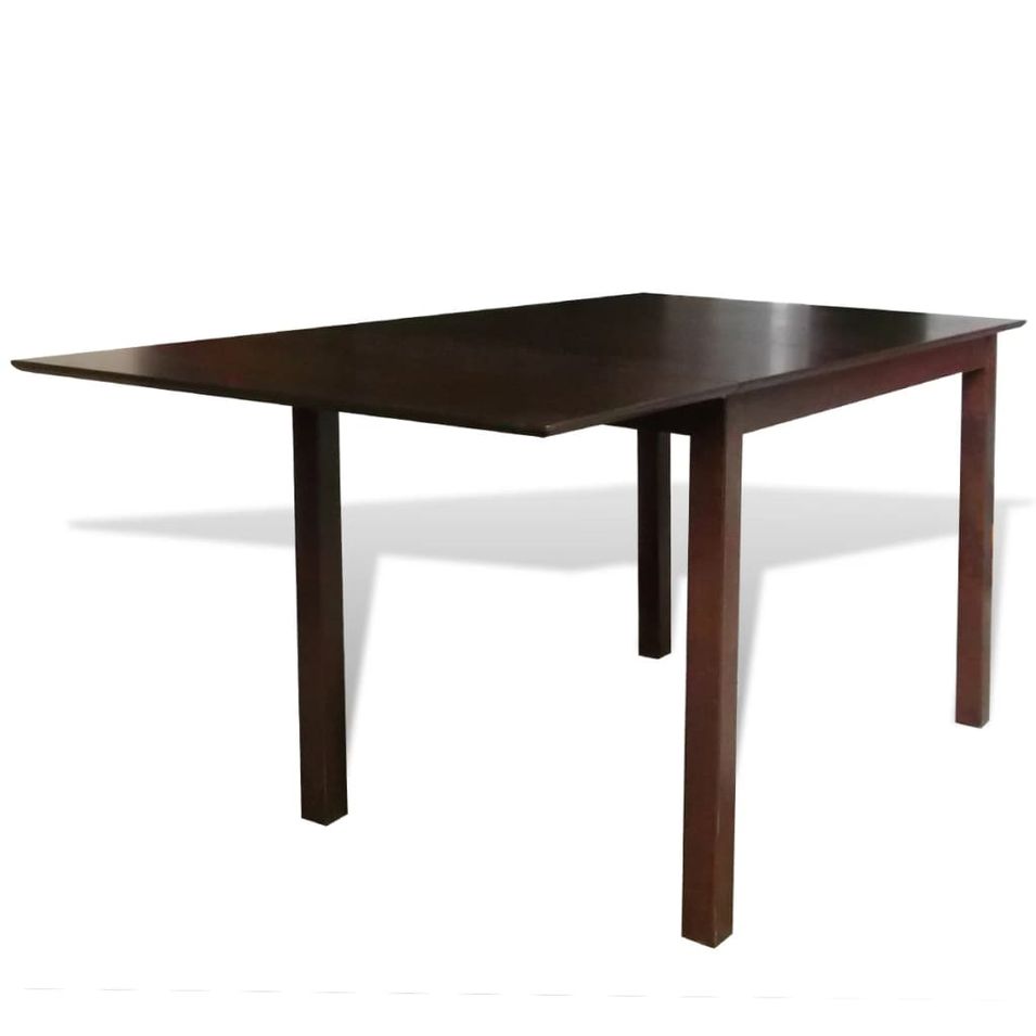 Table de salle à manger extensible 150 cm Bois massif Marron - Photo n°1