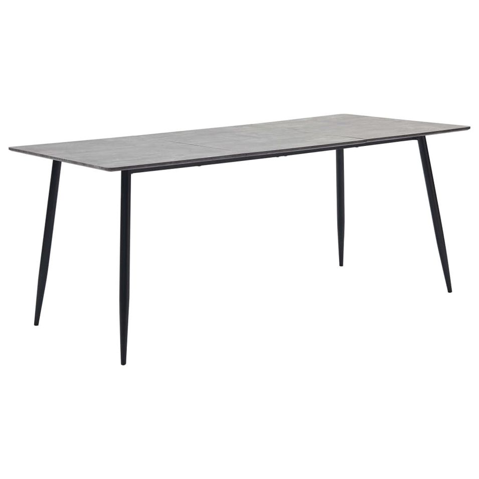 Table de salle à manger Gris 180x90x75 cm MDF - Photo n°1