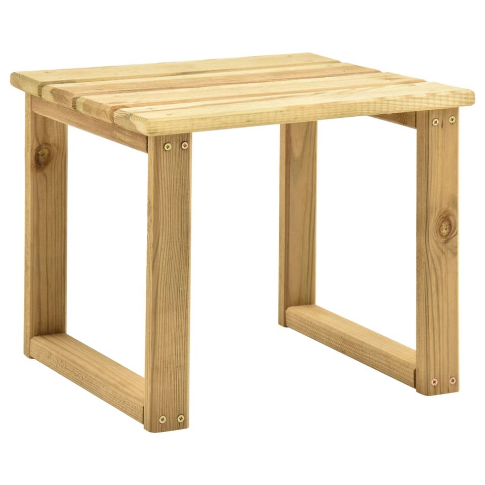 Table de transat 30x30x26 cm Bois de pin imprégné - Photo n°1