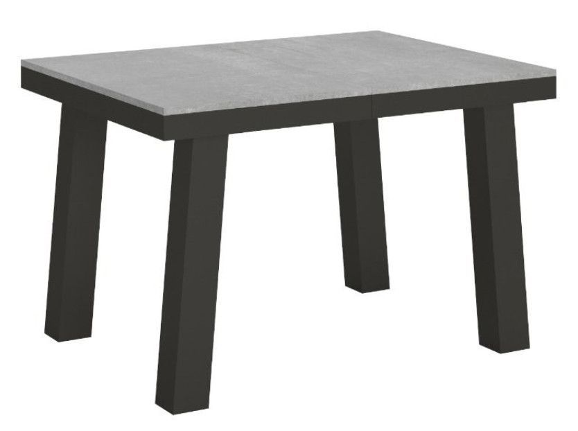 Table extensible avec pieds acier anthracite Bridy evolution - Photo n°1