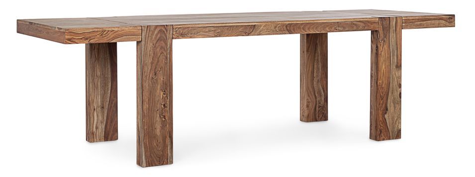 Table extensible bois de shesham naturel Sany L 175/265 cm - Photo n°1