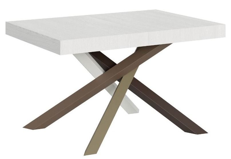 Table extensible design pieds entrelacés 4 couleurs Artemis - Photo n°1