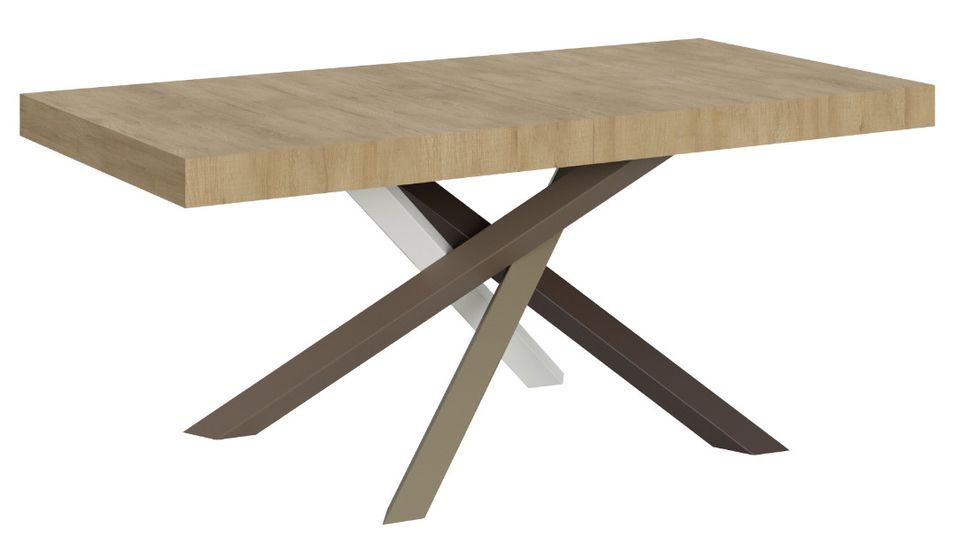 Table extensible design pieds entrelacés 4 couleurs Artemis - Photo n°1