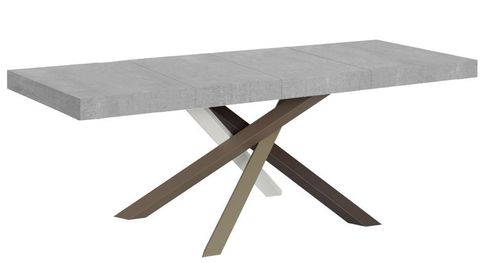 Table extensible design pieds entrelacés 4 couleurs Artemis - Photo n°1