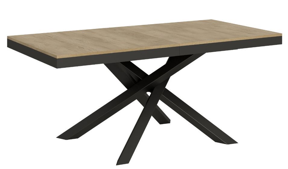 Table extensible design pieds entrelacés anthracite Artemis evolution - Photo n°5
