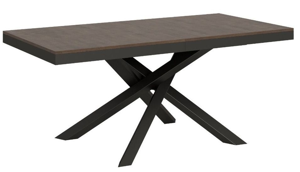 Table extensible design pieds entrelacés anthracite Artemis evolution - Photo n°1