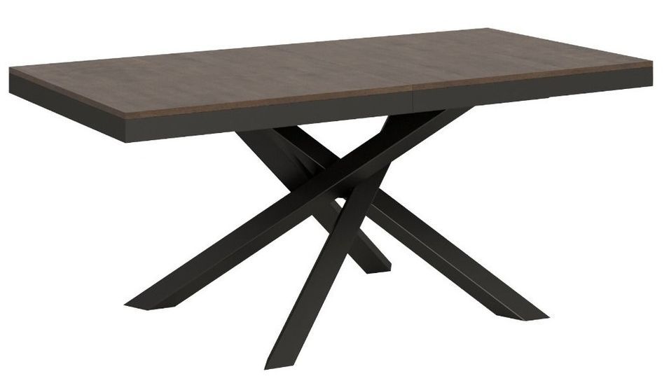 Table extensible design pieds entrelacés anthracite Artemis evolution - Photo n°1