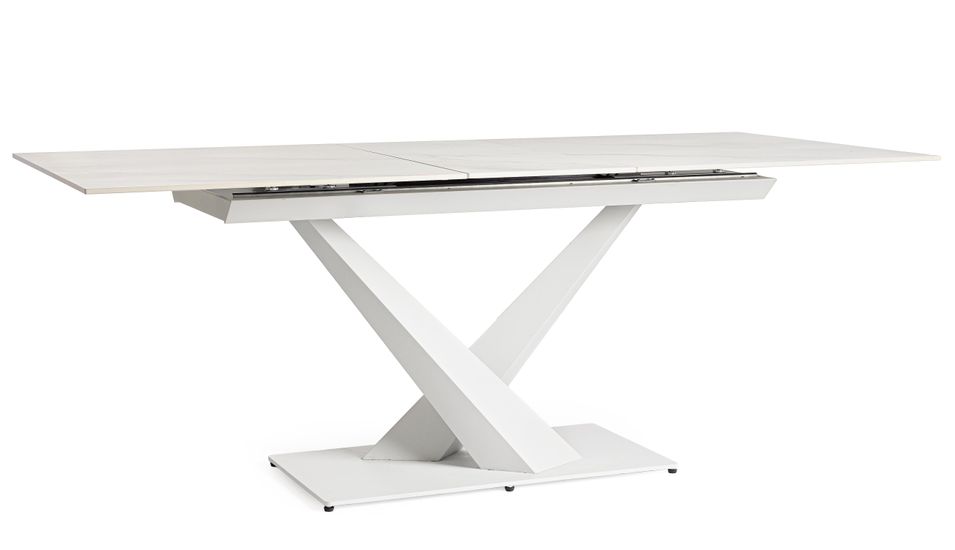 Table extensible grès porcelainé NAPLA 160/200 cm – Usage intérieur & extérieur - Photo n°1