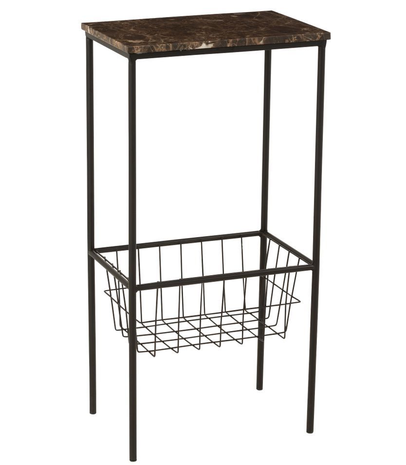 Table gigogne haute métal bicolore Manon L 45 cm - Photo n°1