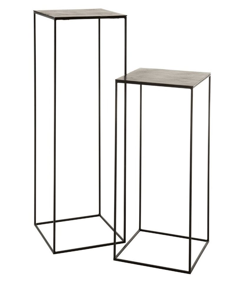 Table haute gigogne métal antique noir Liath L 40 cm - Lot de 2 - Photo n°1