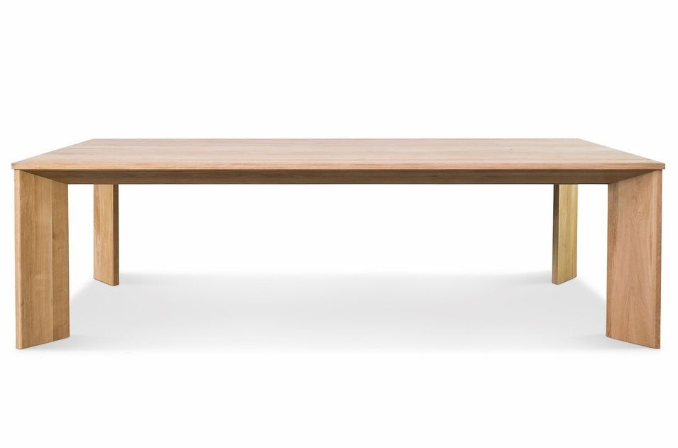 Table à manger chêne massif clair Karla 240 cm - Photo n°1