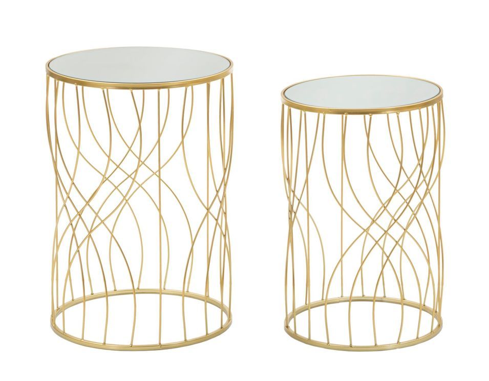 Table ligne ensemble 2 pièces cm ø 38x55-33x50 - Photo n°1