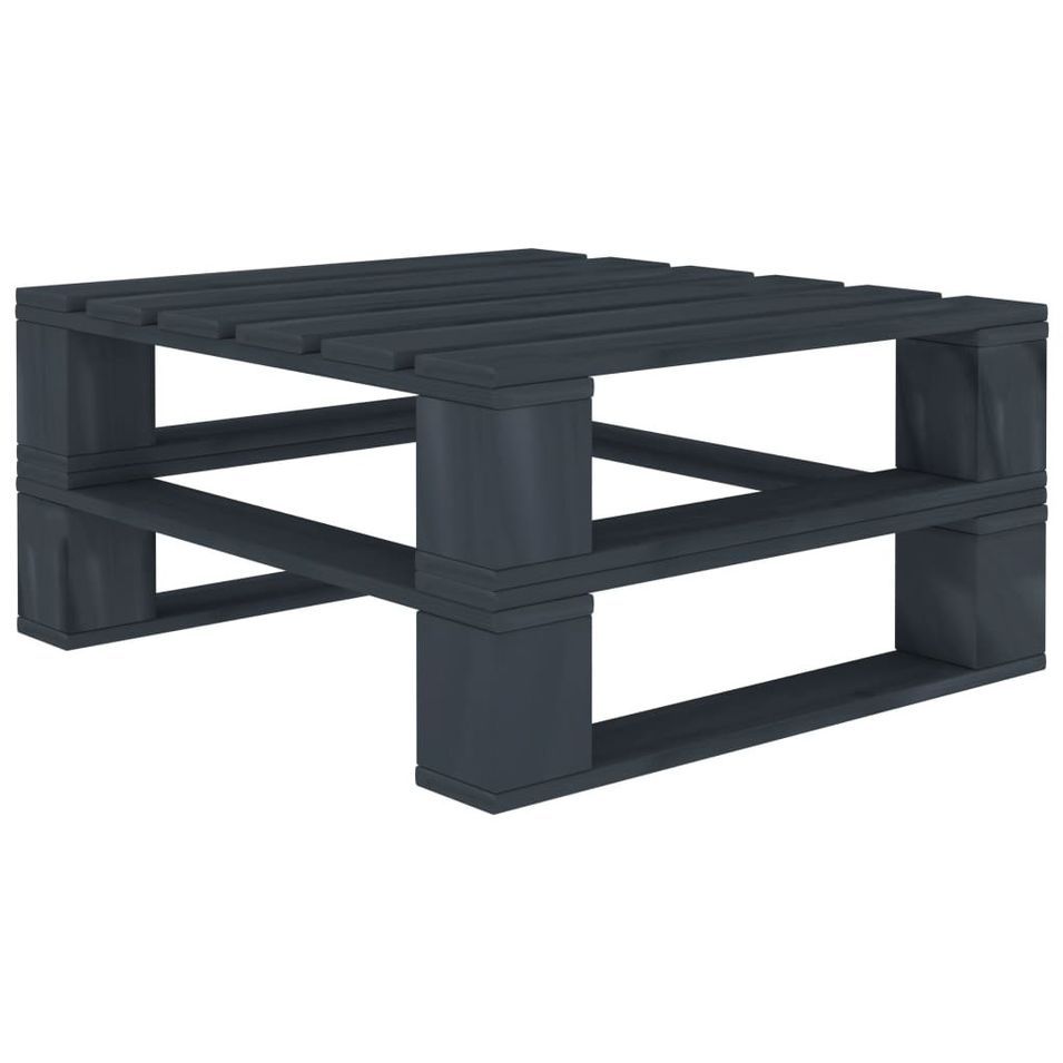 Table palette de jardin Gris Bois - Photo n°1