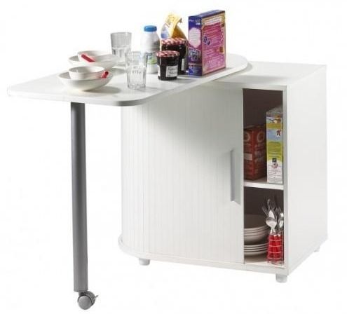 Table pivotante multifonction KOOL 105 cm – Bureau et meuble de cuisine gain de place - Photo n°1