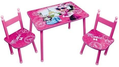 Table rectangulaire et 2 chaises Minnie Paris Disney - Photo n°1