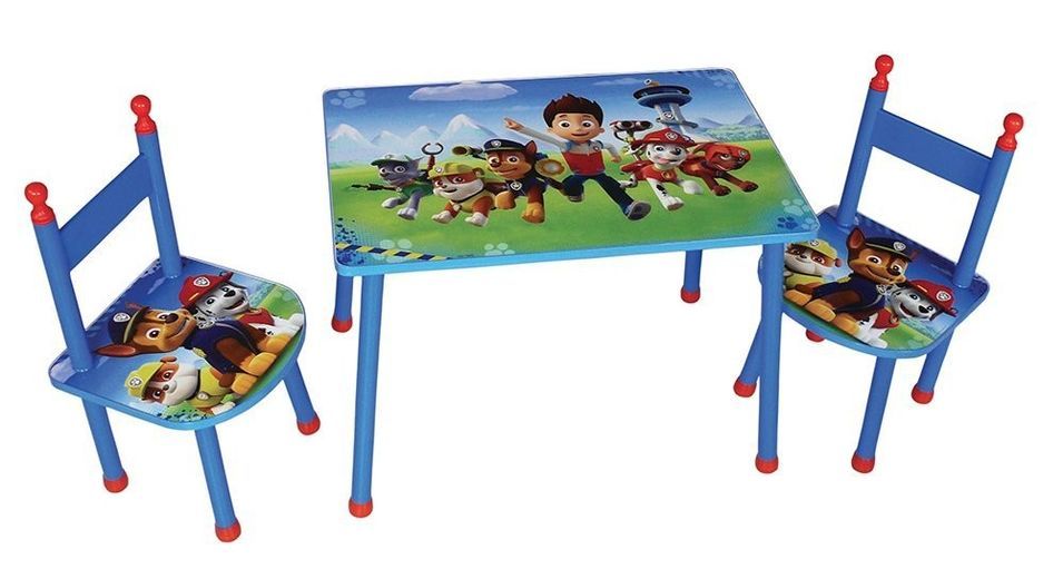 Table rectangulaire et 2 chaises Pat'Patrouille garçon - Photo n°1