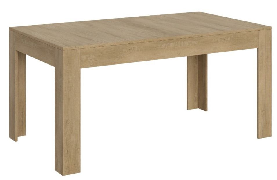 Table rectangulaire extensible 4 à 10 personnes 160 à 220 cm bois clair Tipi - Photo n°1