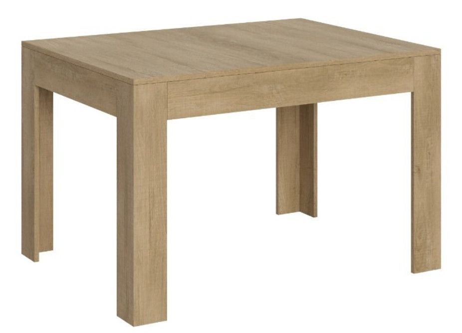 Table rectangulaire extensible 4 à 6 personnes 120 à 180 cm bois clair Tipi - Photo n°1