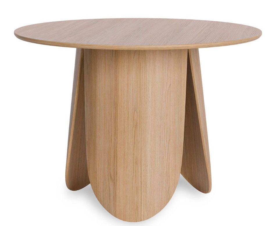 Table ronde en chêne KARENE – Ø100 ou Ø120 cm - Photo n°1
