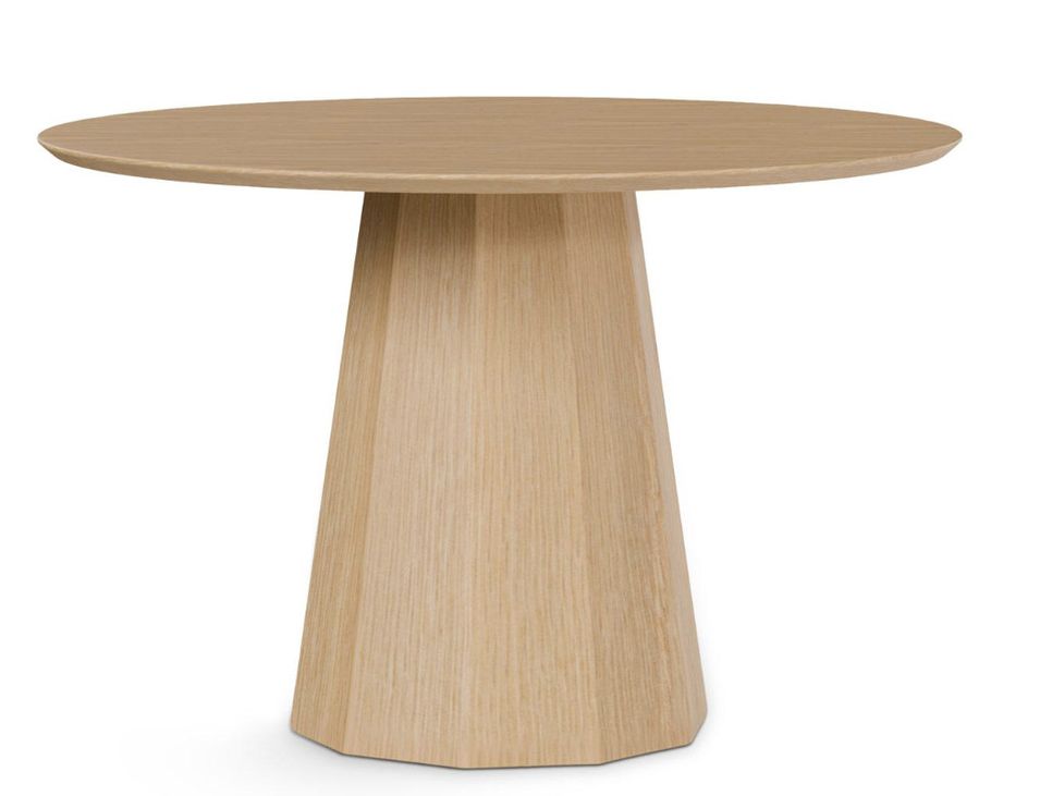 Table ronde en chêne NORKA Ø120 cm - Élégance naturelle - Photo n°1