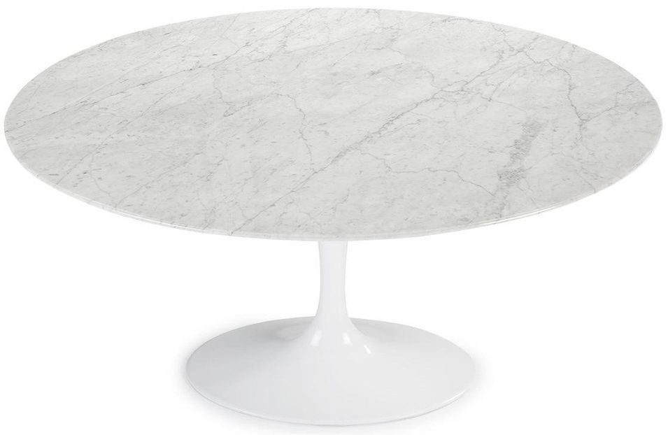 Table ronde TULIPE plateau en marbre - Collection haut de gamme - Photo n°1