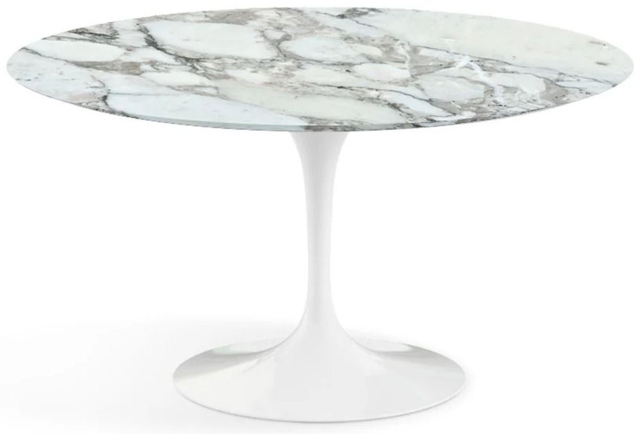 Table ronde TULIPE plateau en marbre - Collection haut de gamme - Photo n°1