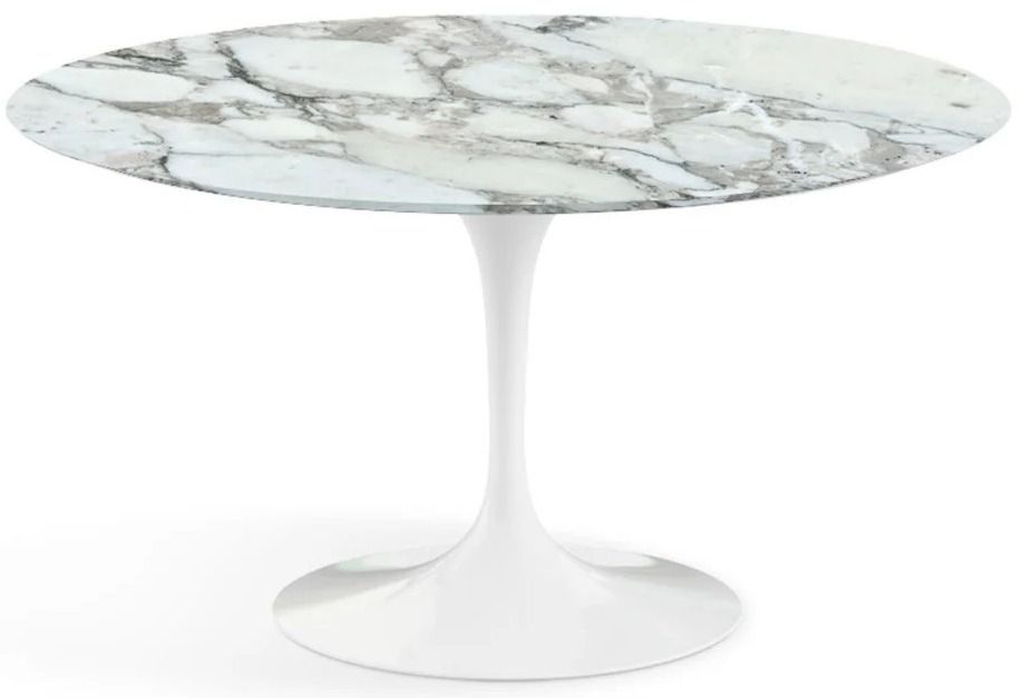 Table ronde TULIPE plateau en marbre - Collection haut de gamme - Photo n°1
