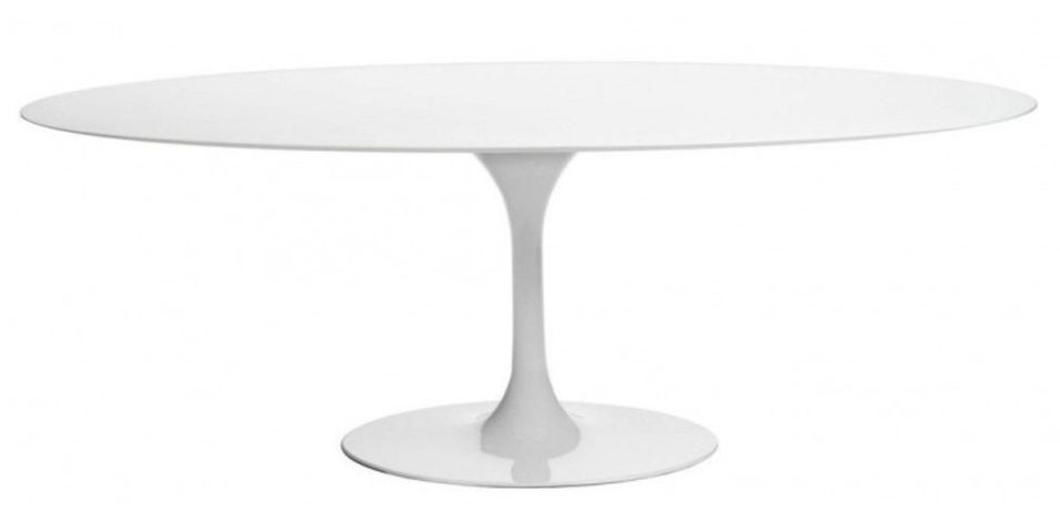 Table tulipe ovale extensible plateau stratifié - Collection haut de gamme - Photo n°1