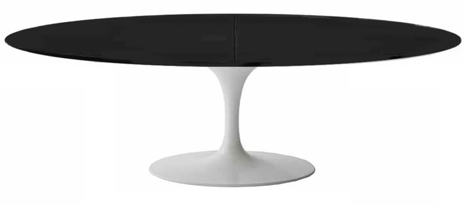 Table tulipe ovale extensible plateau stratifié - Collection haut de gamme - Photo n°1