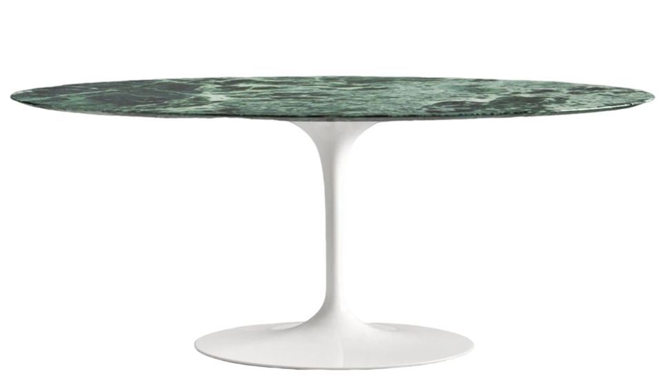 Table tulipe ovale plateau en marbre - Collection haut de gamme - Photo n°1