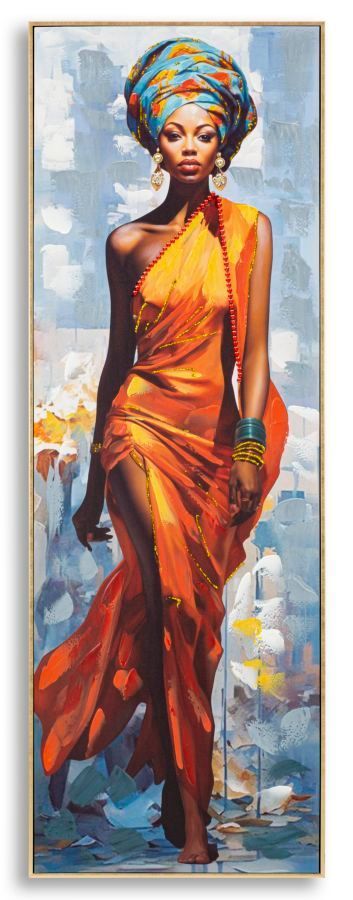 Tableau avec cadre daphne -b- cm 52x4,5x152 - Photo n°1