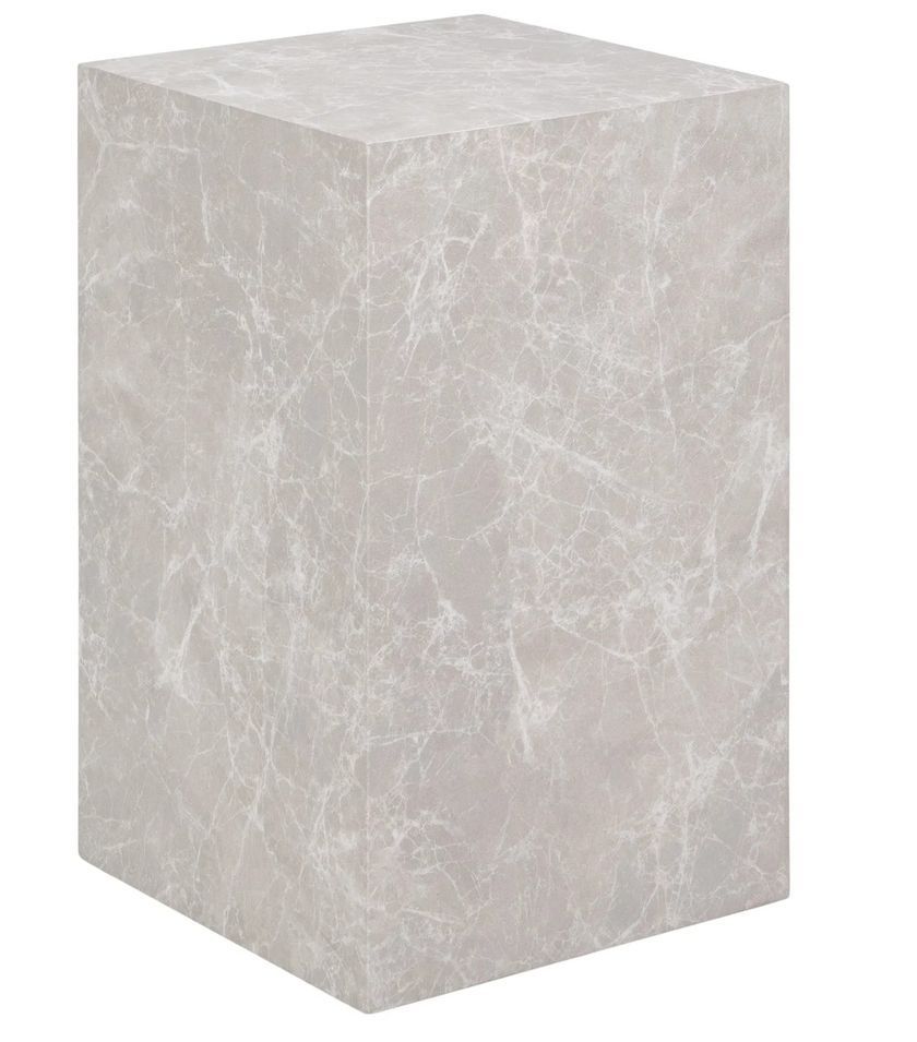 Tables d'appoint PRAGUE – Effet marbre beige - Photo n°1