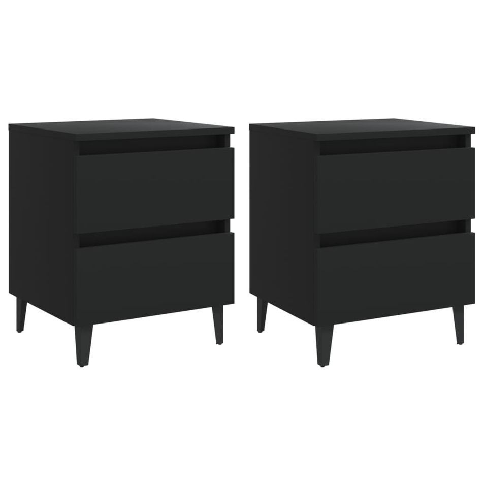 Tables de chevet Noir Kire - Lot de 2 - Photo n°1