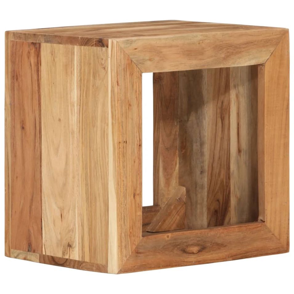Tabouret 40x30x40 cm Bois d'acacia solide - Photo n°1