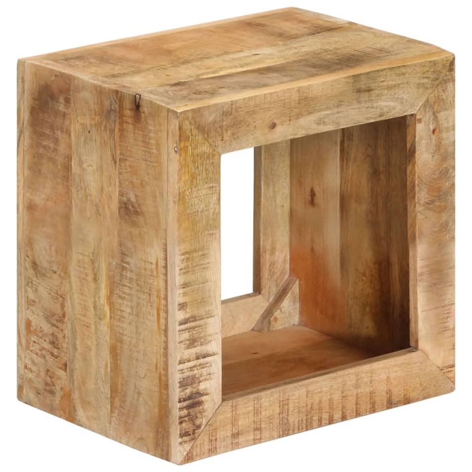 Tabouret 40x30x40 cm Bois de manguier solide - Photo n°1