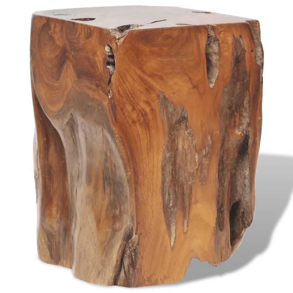Tabouret Bois de teck massif - Photo n°1